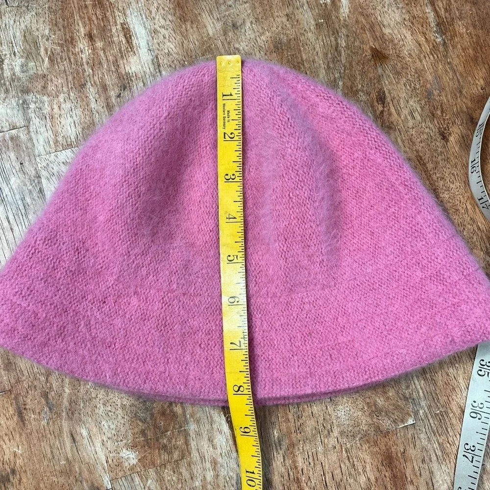 BP Nordstrom Angora Blend Bucket Hat‎ Pink Fuzzy One Size Y2K 00s Streetwear
